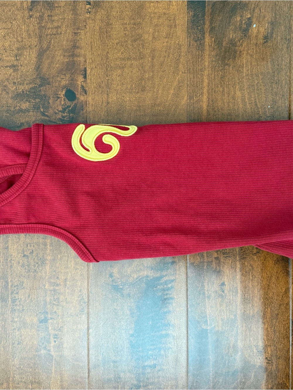 KAI Collective Red Ribbed Tank with Yellow Logo - Picture 3 of 3